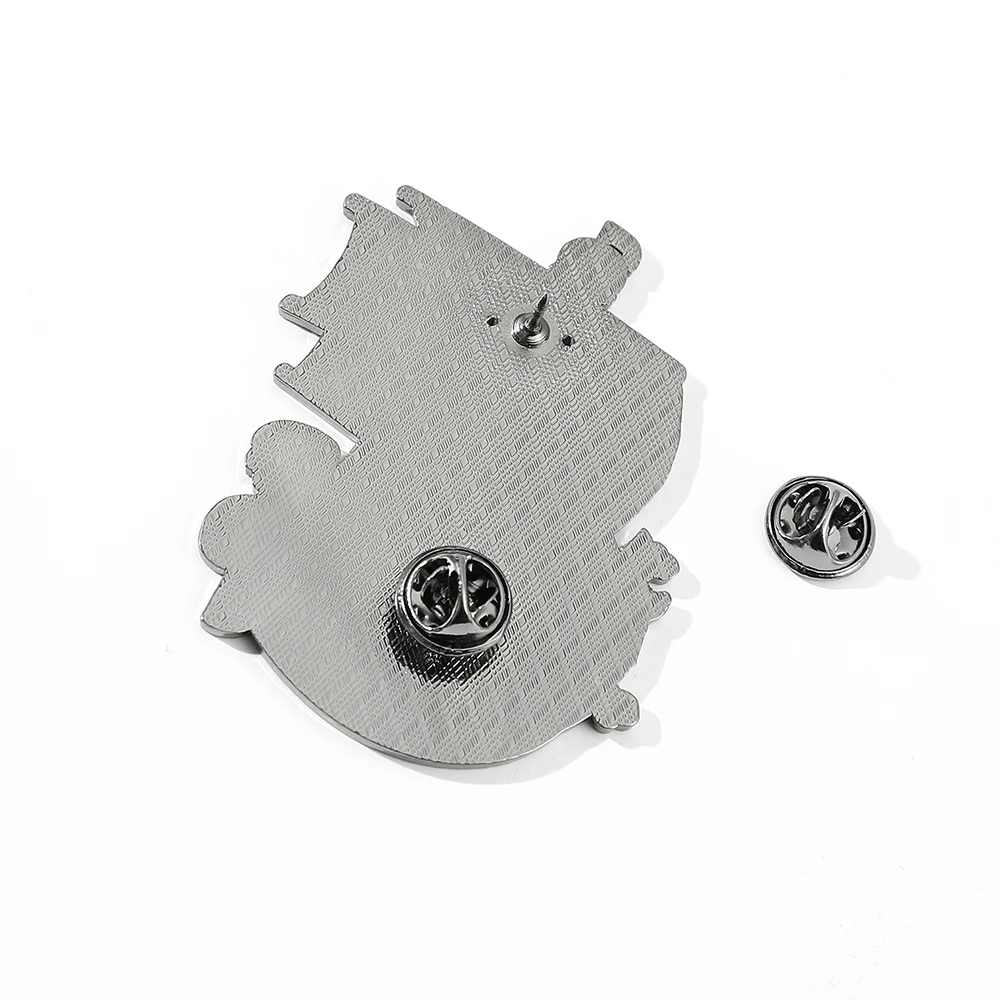 Брошь В Стиле Аниме Пиратский Корабль Металлическая Эмалированная Булавка Для