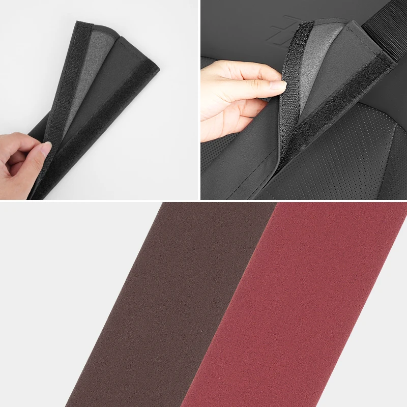 Удлиненный чехол на ремень безопасности из искусственной кожи 40 см наплечная