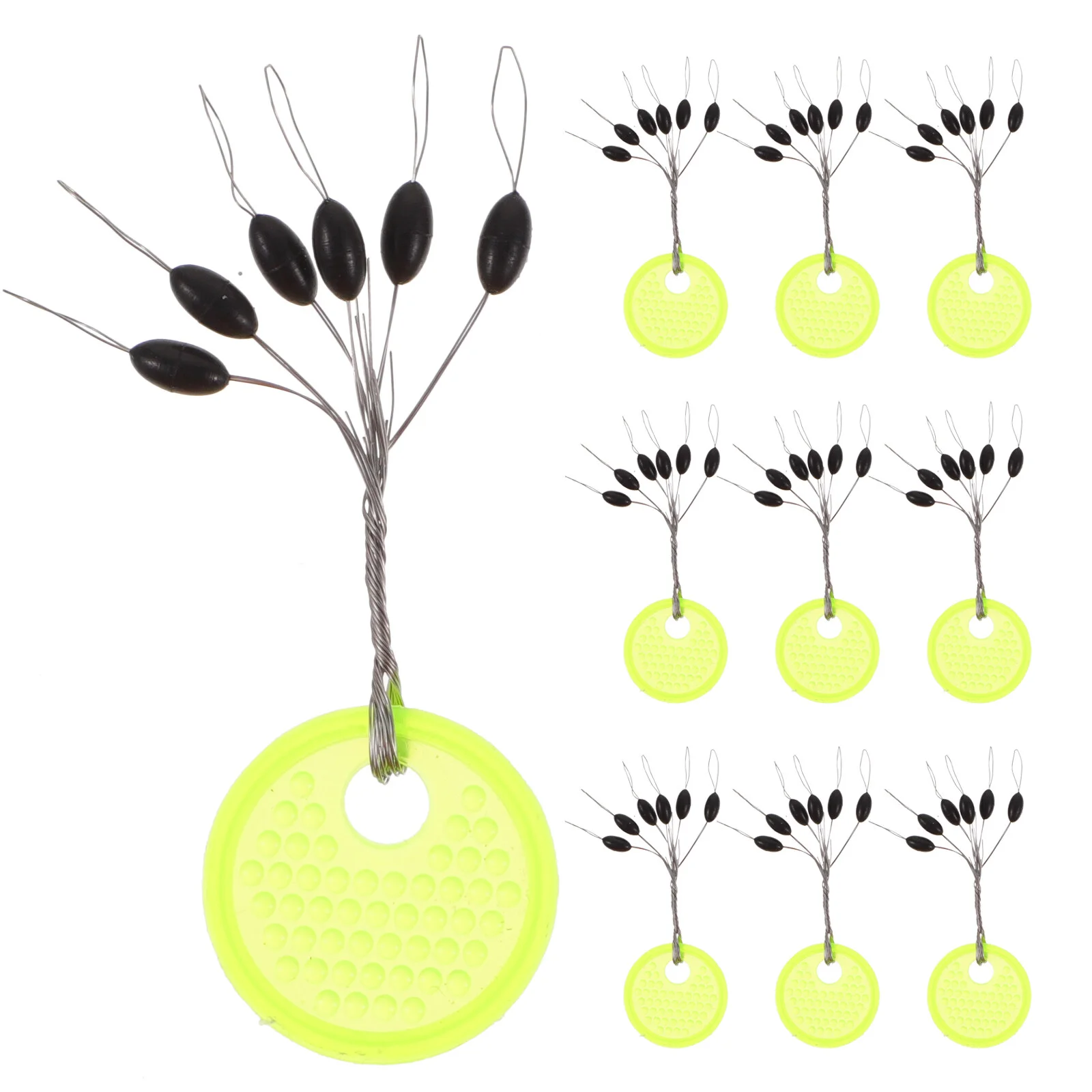 

100 Pcs Fishing Small Float Stoppers Professional Trumpet Accessories Plug Sea Bobber Lines Bobbers Rubber Sinkers
