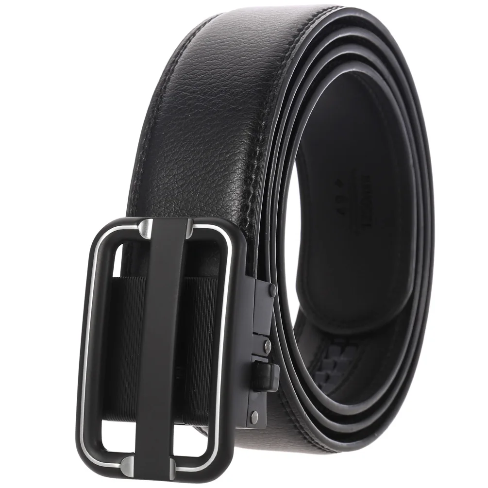 

Men's Fashion, Business Automatic Buckle Belt Genuine Leather Luxury Brand Belts For Men Leather Strap Casual Business For Jeans