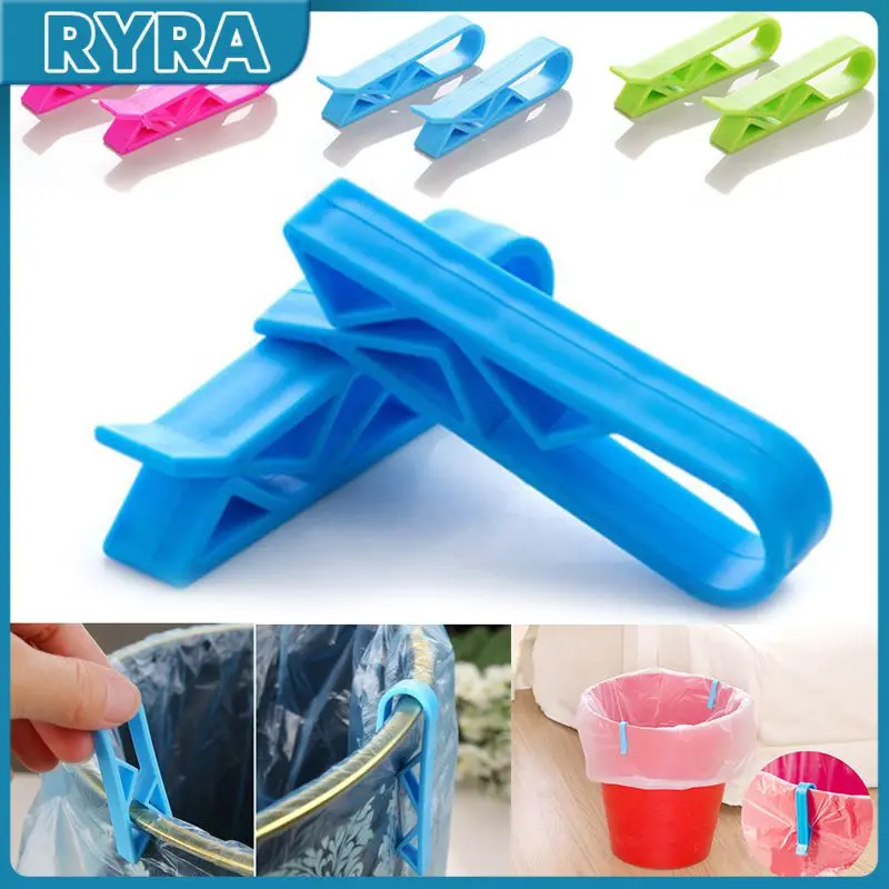 

Скользящий пластиковый держатель для мусорного пакета с фиксированным зажимом