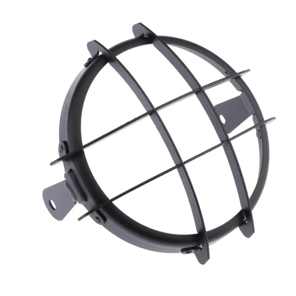 

5.75 inç evrensel motosiklet ön yuvarlak far abajur-örgü ızgara maskesi