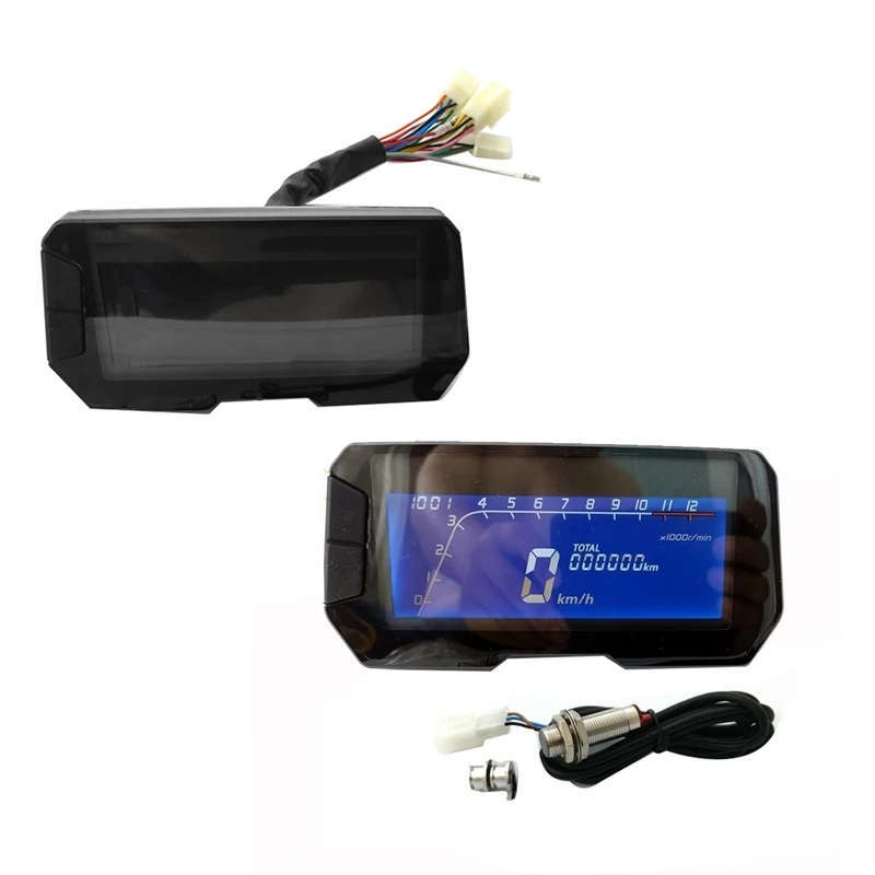 Светодиодный 12000 об/мин 6 передач универсальный мотоциклетный ЖК-цифровой