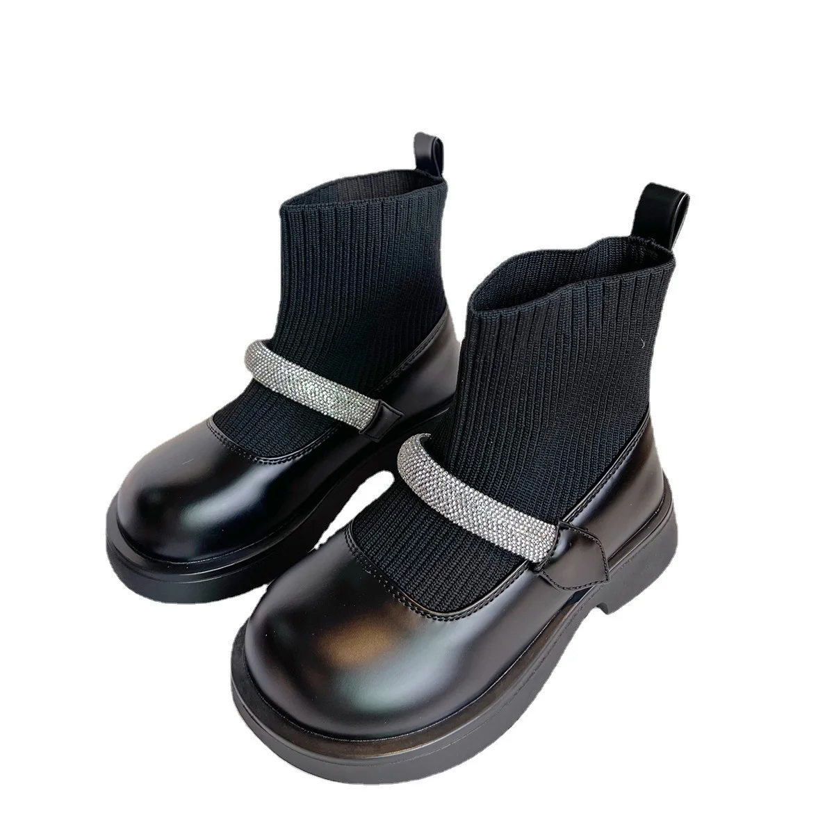 

Обувь для девочек, детские короткие ботинки унисекс, новинка 2022, осенние ботинки принцессы, ботинки-носки