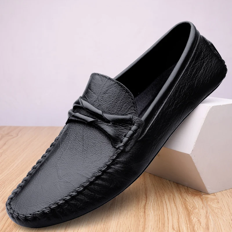 

2022 Spring New Mens Loafers Fashion Business Casual Shoes Riband Comfortable Driving Shoes Convenient Slip on Walking Shoes