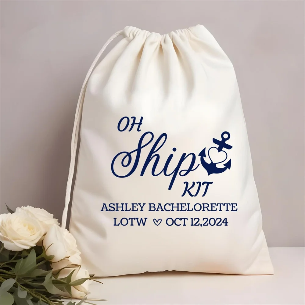 25 шт. индивидуальные сумки Oh Ship Kit Favor Bags - Cruise Party Love сумка с индивидуальным именем