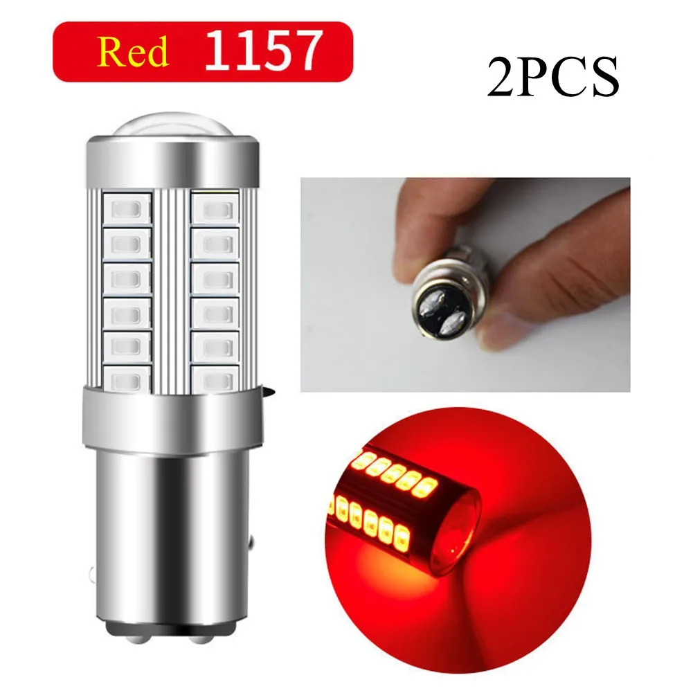 

2 шт., автомобисветильник стоп-сигналы 1157 P21/5W 380 BAY15D 33 Smd