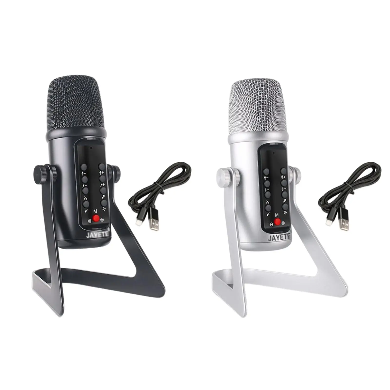 

USB Condenser Microphone Mic with Stand 3 Modes Computer Condenser Microphone for Youtube Voice Over Recording Streaming Meeting