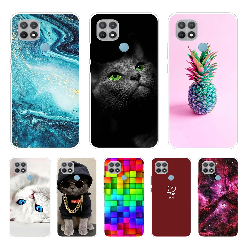 Чехол для OPPO A15, чехол для OPPO A15s, силиконовый стильный чехол с искусственными перьями для OppoA15 15 s A 15 s A15s CPH2185 CPH2179, бампер