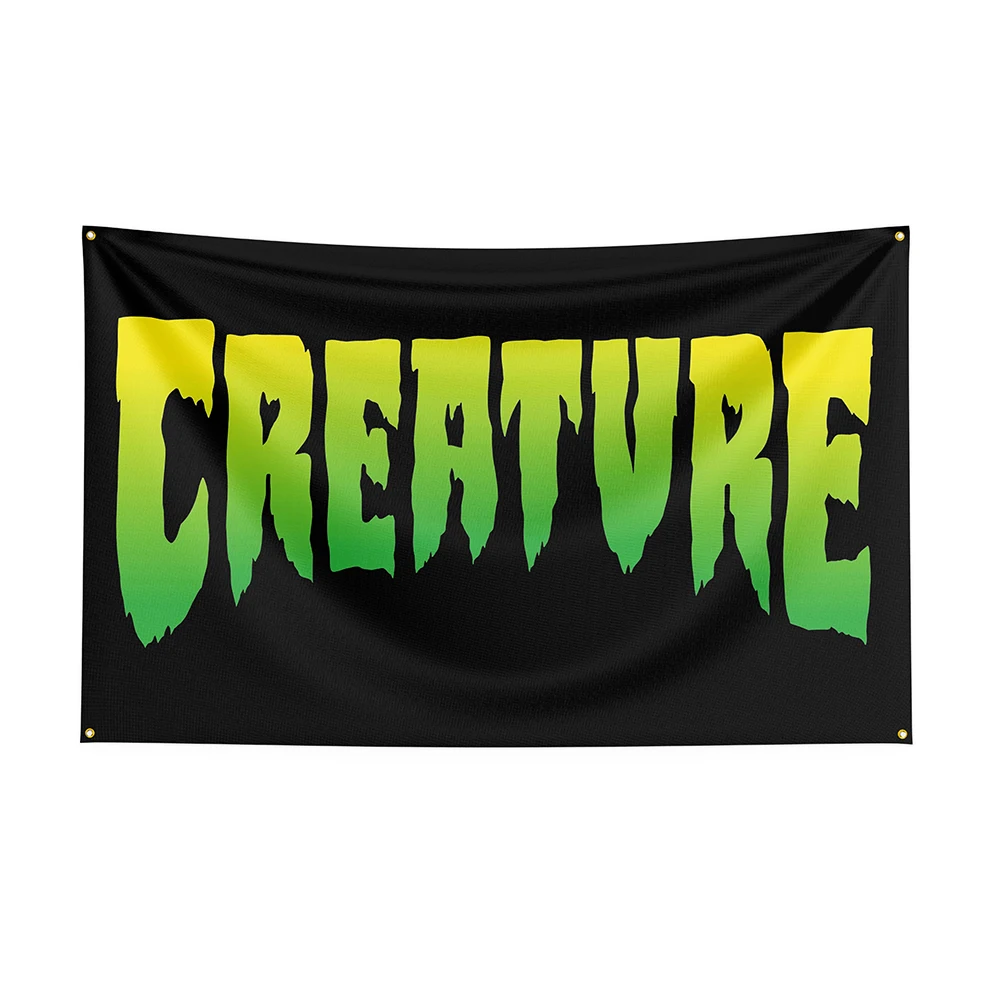 

90x150cm Creatures Flag Polyester Printed Skateboards Banner For Decor ft flag banner