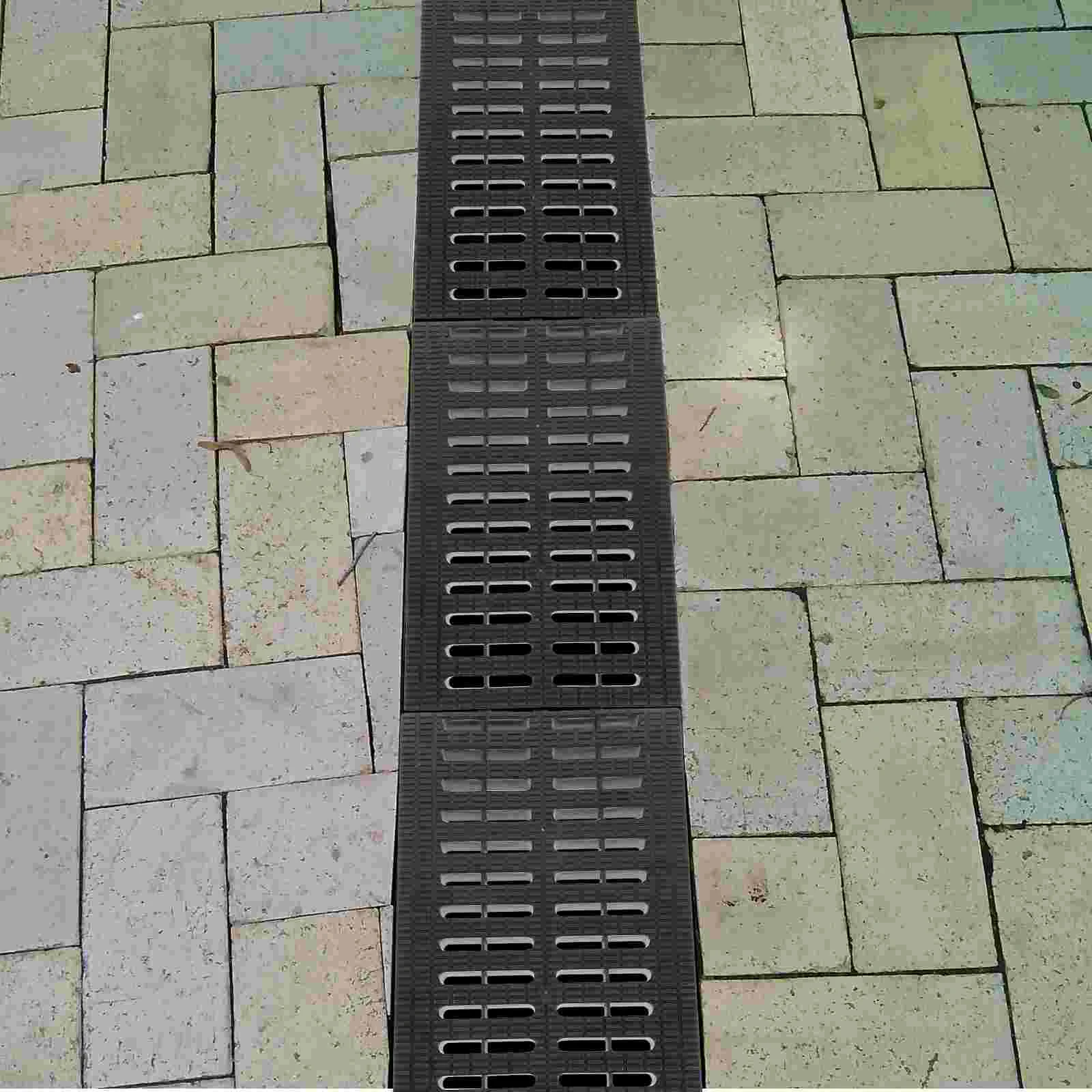 

Trench Cover Channel Grate Outdoor Drain Plastic Drainage Grates Accessory Garage Floor