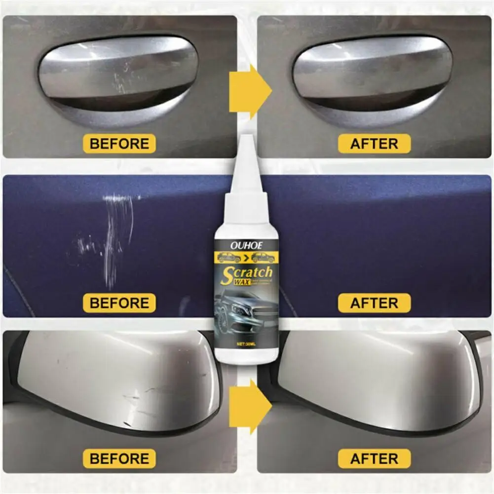 

Repair Agent Scratch Repair Wax +Sponge 10*5.5*5.5cm Paint Scratch Remover