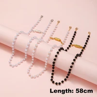 fashion glasses chain for women boho pearl sunglasses lanyard holder magnet buckle mask chain neck cord eyewear accessories gift