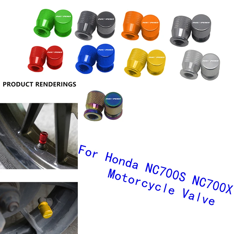 

Motorcycle Valve Tire Air Port Stem Cover Cap Plug Aluminum Accessories for Honda NC700S NC700X NC700 NC 700 S X Blue Silver Red