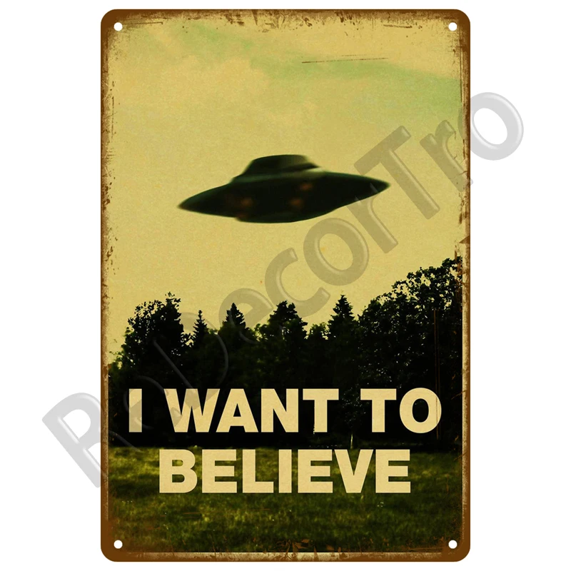 

Металлический винтажный плакат