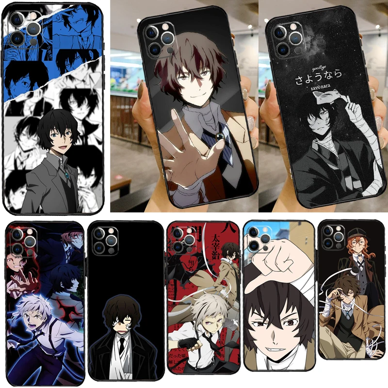 bungou stray dogs Dazai Osamu Phone Case For iPhone 14 13 12 11 Pro Max Mini XS X XR 6 7 8 Plus SE 2020 Soft Cover Case