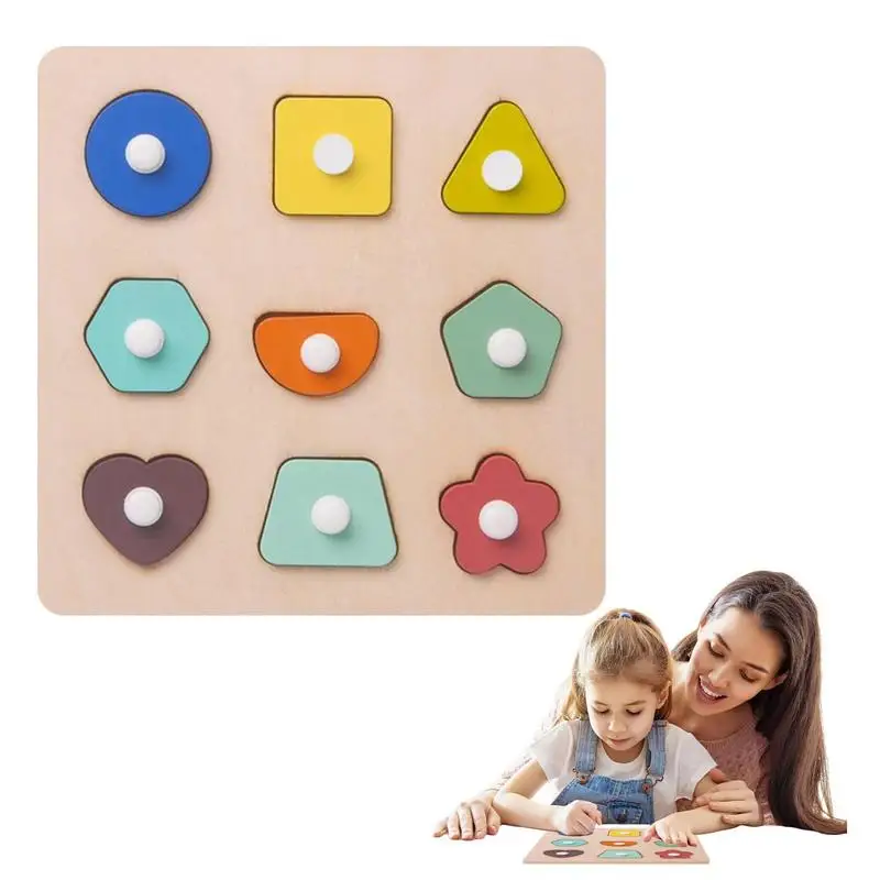 

Деревянные головоломки для малышей, цифры/форма, обучающая головоломка, доска, дошкольные математические Обучающие игрушки, головоломка Монтессори для обучения