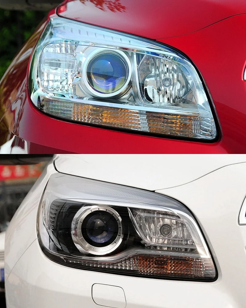 Аксессуары для Chevrolet Malibu 2012 2013 2014 2015 замена прозрачных автомобильных фар из ПК