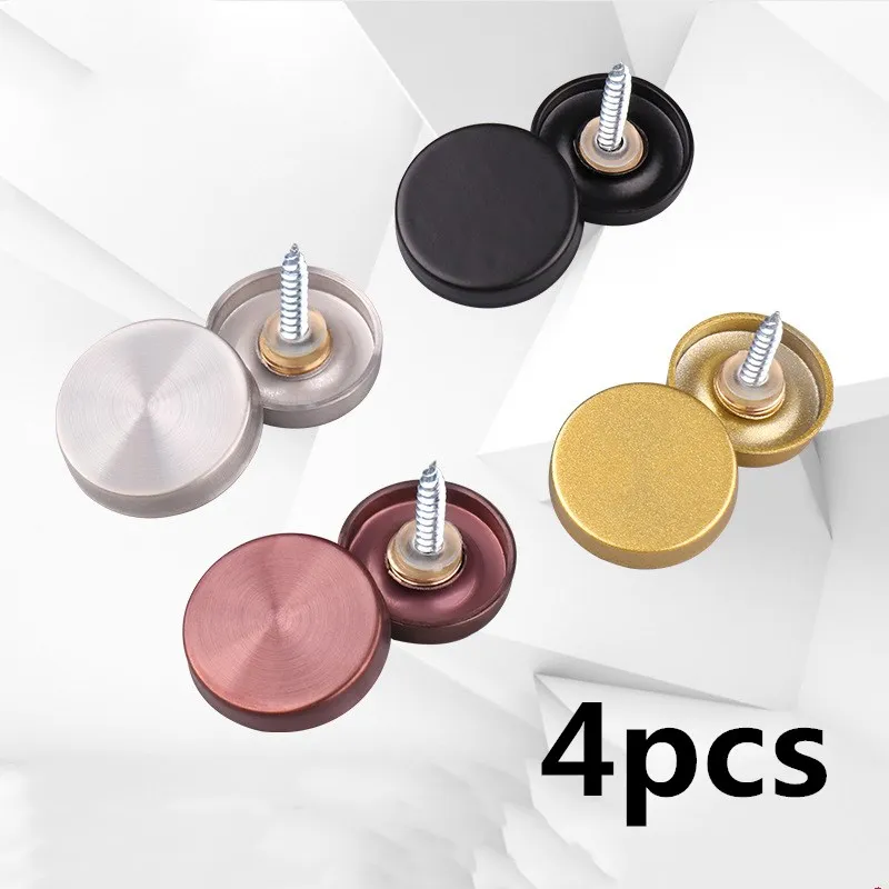 

4PCS Billboard decoration nails glass fasteners mirror fixing nails stainless steel decoration screw covers furniture hardware