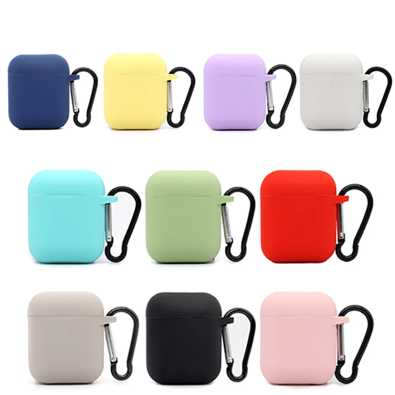 

Origin Soft Silicone For Apple Airpods 1/2 Protective Case Bluetooth Wireless Earphone Cover Apple air pods Charging Box case