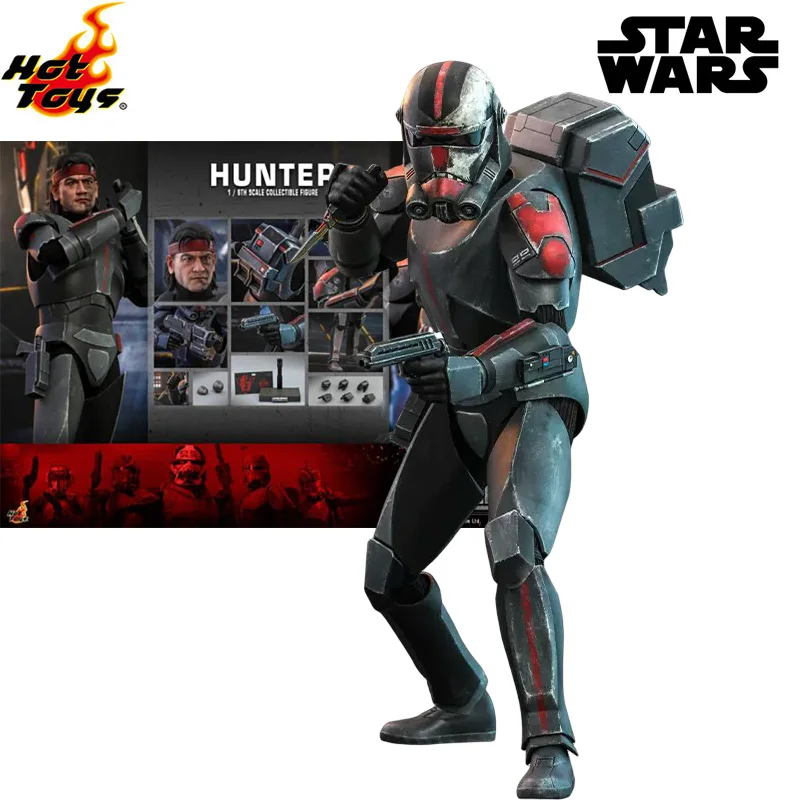 

Оригинальные игрушки Hottoys TMS050WK 1/6 Star Wars: The Bad Batch Hunter Ver. Аниме экшн-фигурки солдат из ПВХ, коллекционные игрушки, 30 см