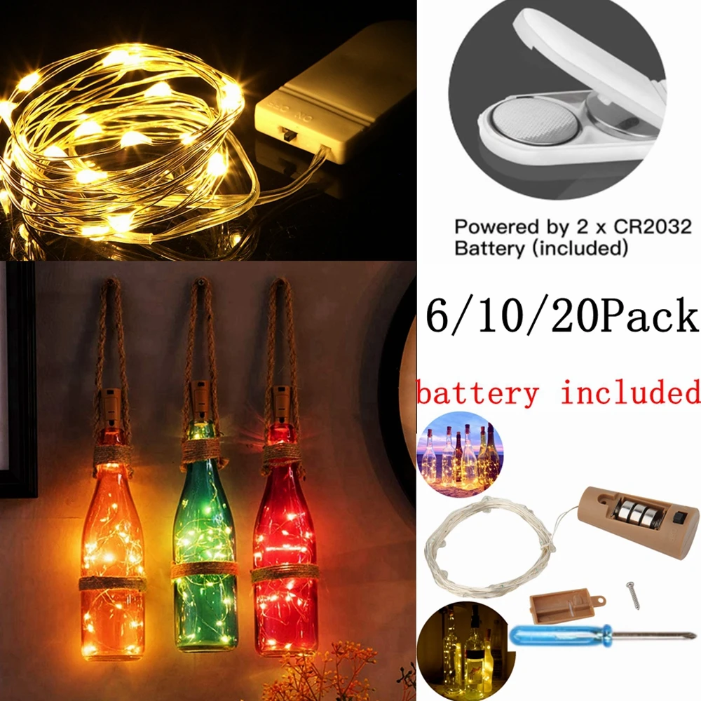 

Светодиодная гирлянда на 1/2/3/5/10 м, 6/10/20 шт.