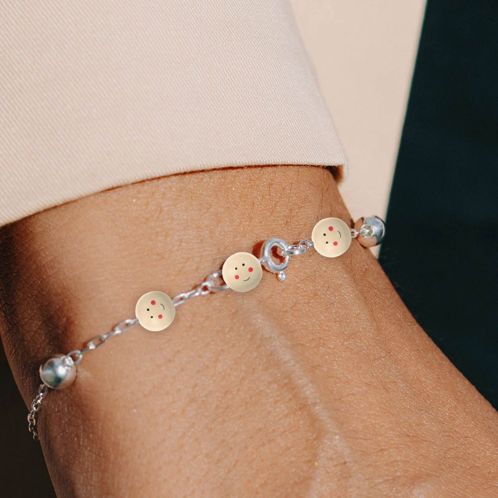 20 шт. свободные бусины с улыбкой на лице разделитель сделай сам ювелирные