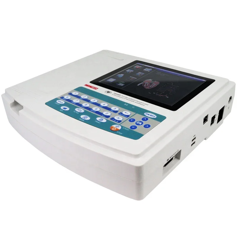 

Touch Screen ECG Machine 12 Channel with printer and CE certificate