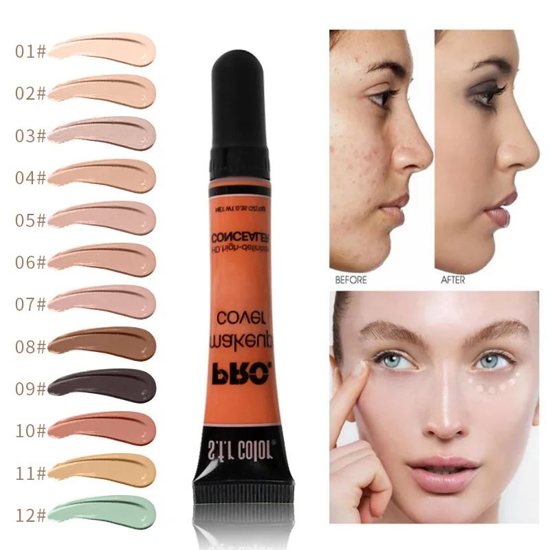 

Face Make Up Concealer Corretivo Acne Contour Palette Makeup Contouring Foundation Waterproof Full Cover Dark Circles Cream