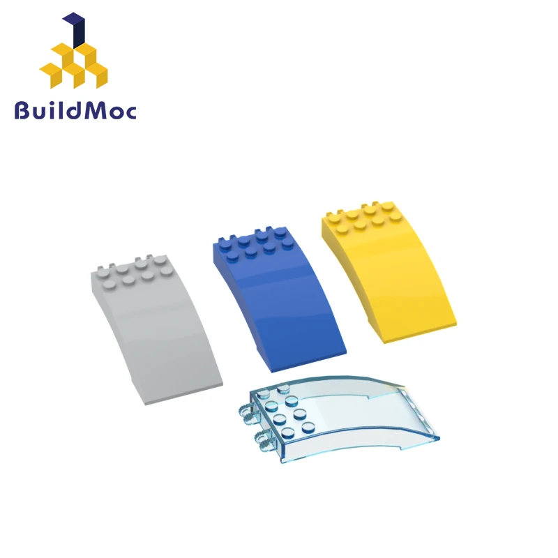 

1PCS 46413 4x8x2 Curved Windshield For Building Blocks Part DIY Replaceable Brand Children Gift Toys