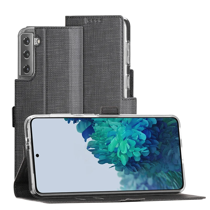 

For Samsung Galaxy S21 S21Plus S21Ultra 5G Case Luxury PU Leather Wallet Flip Cover Soft TPU Back Cover Mobile Phone Accessories
