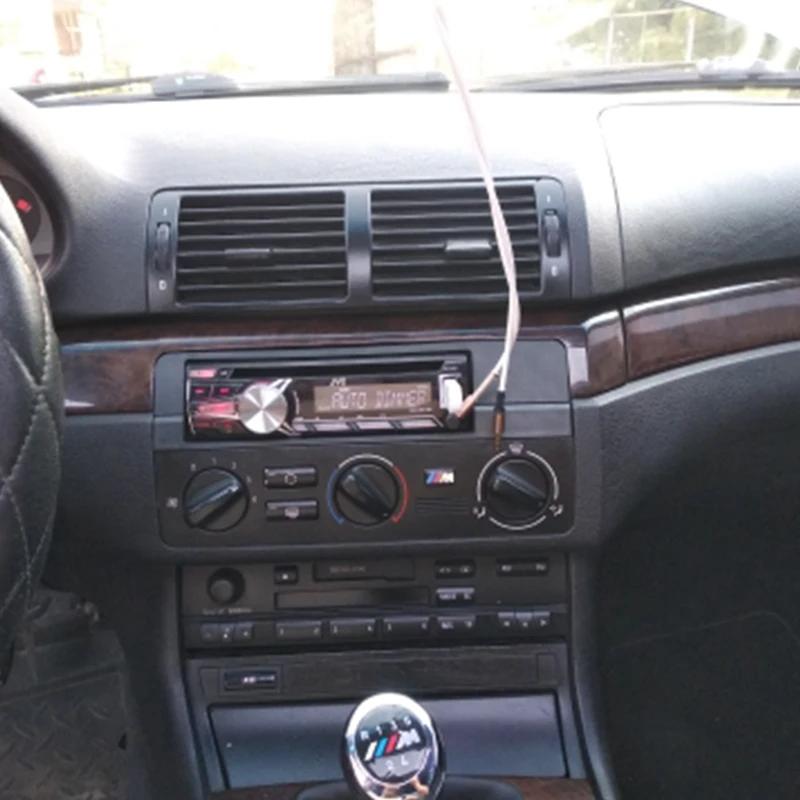 Single 1 Din Radio Fascia for BMW 3 Series E46 1998-2005 DVD Stereo Panel Dash Mount Trim Kit Surround Audio Frame Plate Bezel images - 6