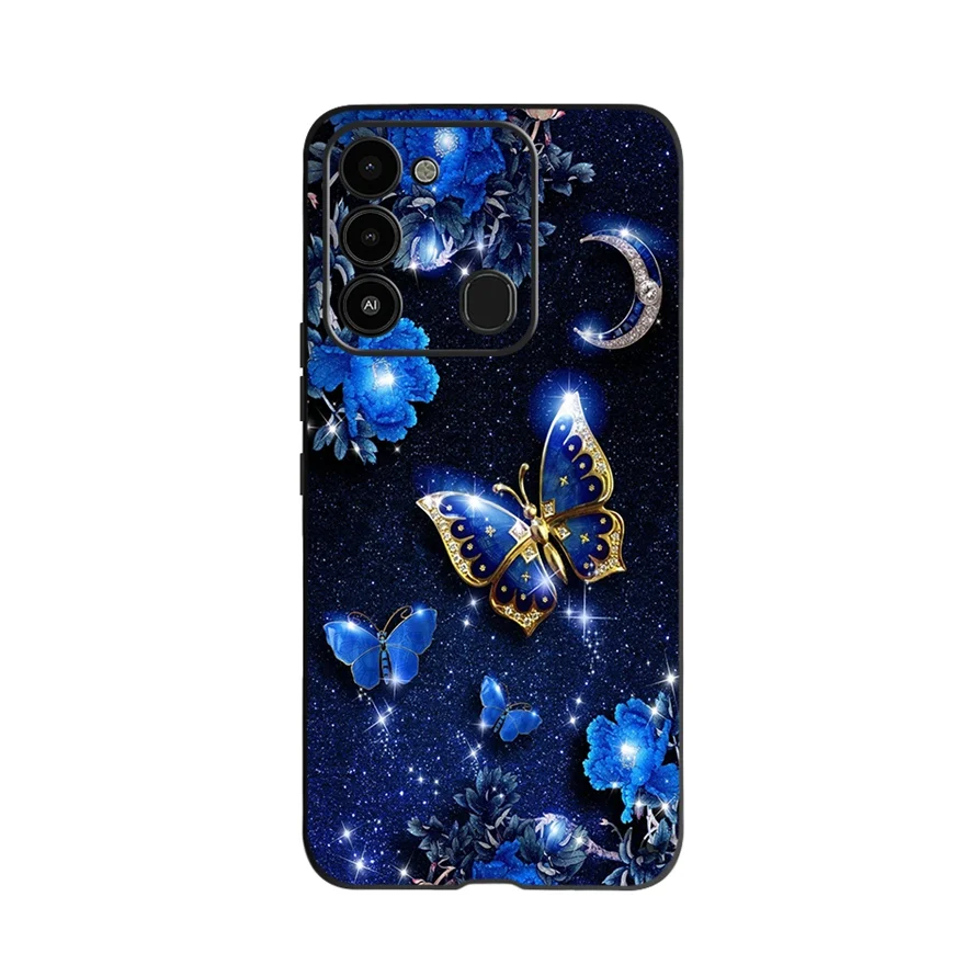 Чехол Star для Tecno Spark Go 2020 силиконовый чехол 2021 Go2022 S park GO SGO модный черный |