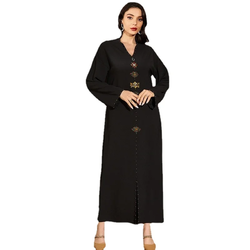 

Ramadan Eid Kaftan Muslim Party Long Dress Abayas for Women Dubai 2022 Moroccan Caftan Robe Djellaba Turkey Islam Arabic Clothes