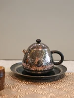 sterling silver era teapot pure silver 999 handmade silver teapot hammer patterned dragon egg for personal use