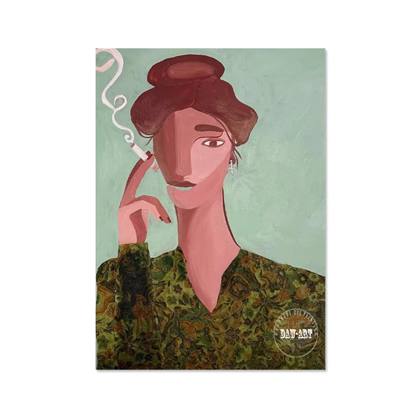 Абстрактная картина маслом на льняном холсте