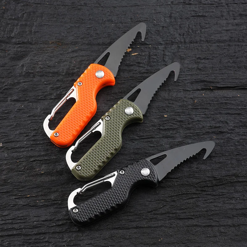 

Stainless Steel Multifunctional Box Knife Folding Outdoor Pocket Knife Emergency Survival Hand Tools