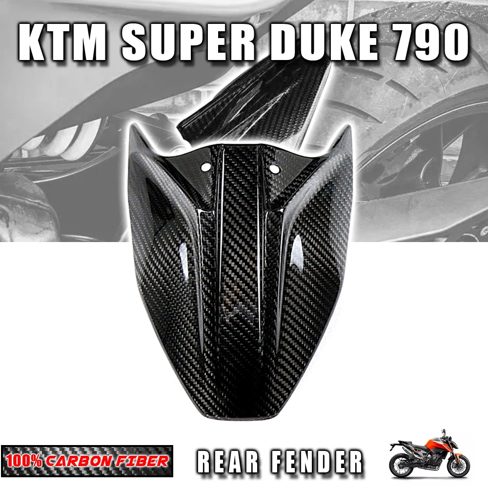 

For KTM Superduke 790 2018 2019 2020 2021 2022 100% Dry Carbon Fiber Rear Fender Motorcycle Body Fairing Kits Parts Farirng