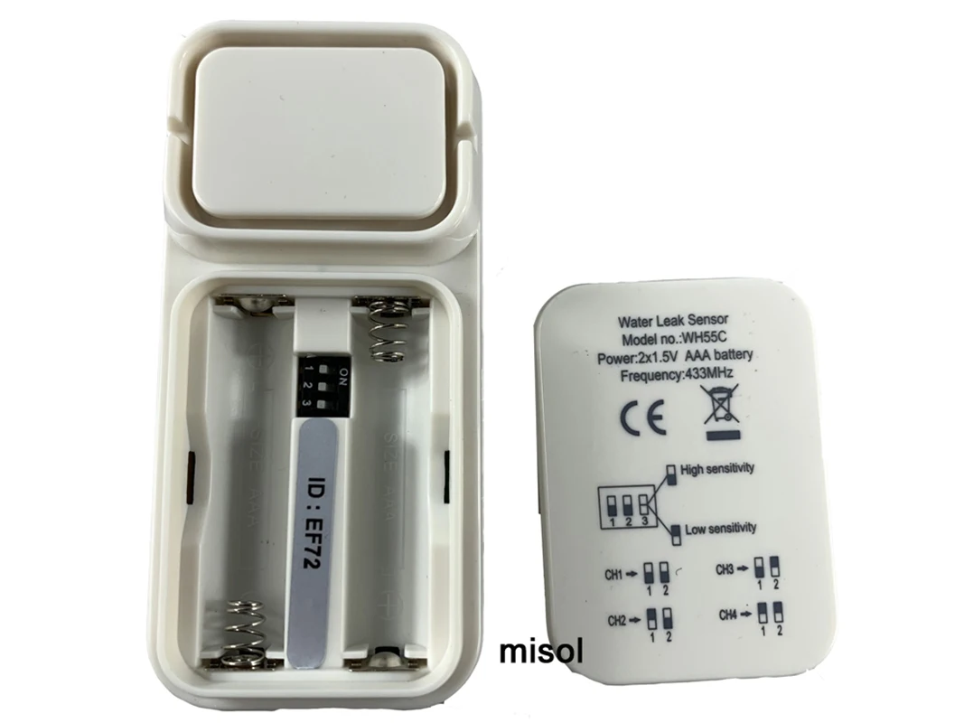 Датчик обнаружения утечки воды misol/беспроводной многоканальный датчик