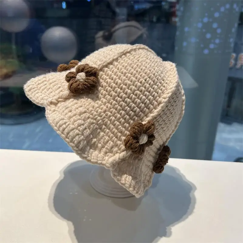 Вязаная шапка-рыбка для маленьких девочек новинка 2024 Детские осенне-зимние
