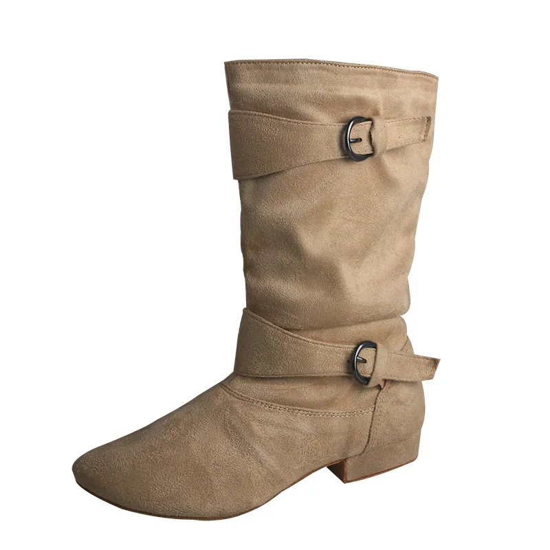 Женские сапоги для латиноамериканских танцев Venus бежевые с каблуком под заказ