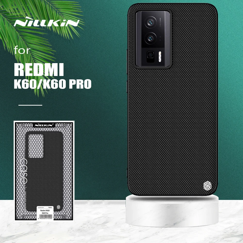 

Чехол Nillkin для Xiaomi Redmi K60 Pro, объемная текстура, нейлоновое волокно, деловой мягкий край, тонкая задняя крышка для Redmi K60 / K60 Pro, чехол для телефона