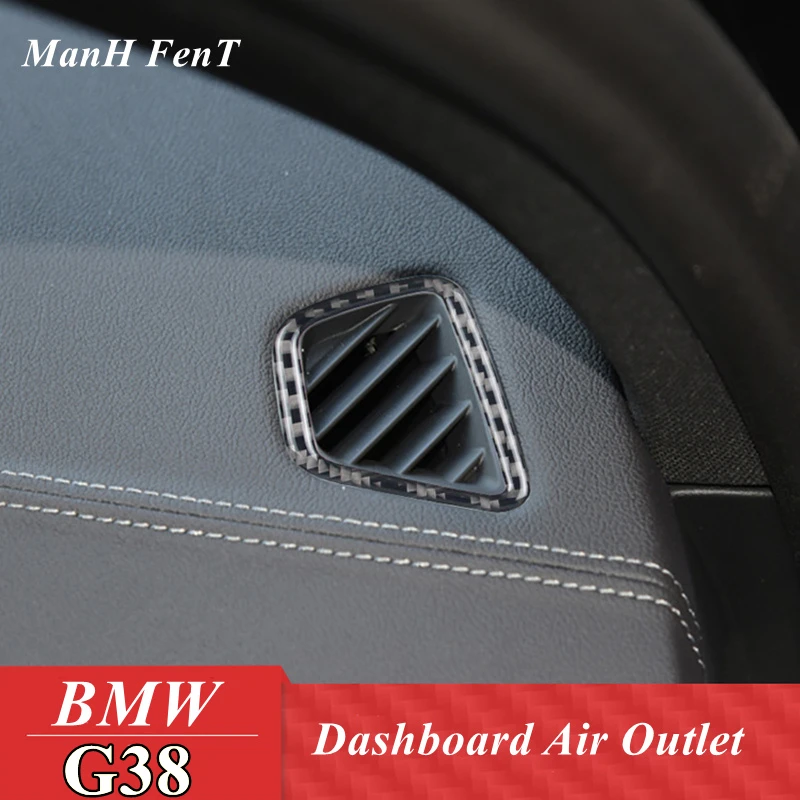 

Для BMW 5 серии G38, боковая рамка для выхода воздуха, украшение из углеродного волокна, 3D наклейка, аксессуары для интерьера автомобиля