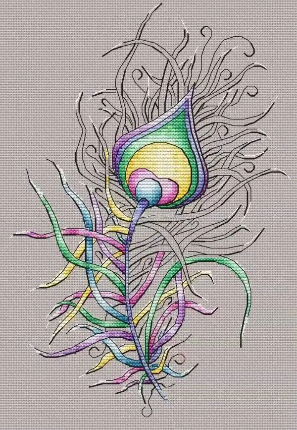Набор для вышивки крестиком Волшебное перо 25-33 шт.
