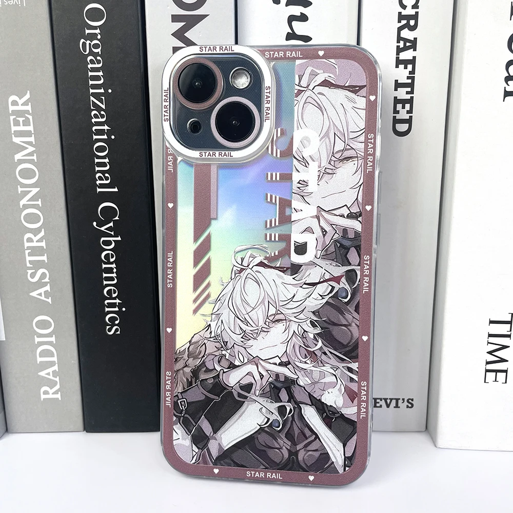 

Honkai Star Rail Jing Yuan Angle Eyes Phone Case for Iphone 14 13 12 11 Pro Max Mini 7 8 Plus Xs Xr X Se 2022 Laser Clear Cover