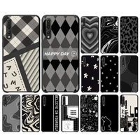 maiyaca black and white texture phone case for huawei p30 40 20 10 8 9 lite pro plus psmart2019