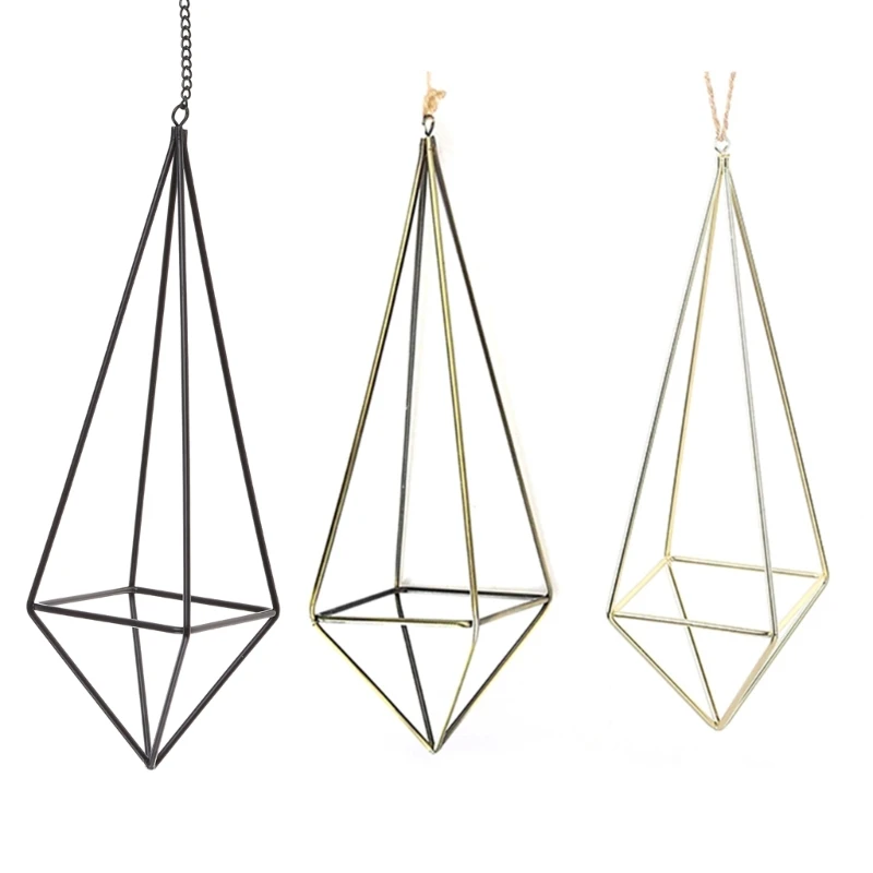 

Держатель для растений, металлический декор, современный геометрический плантатор для дома, офиса, свадьбы, идеально подходит для геометри...