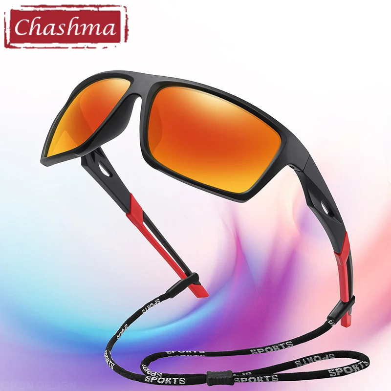 Фото Поляризованные солнцезащитные очки Chashma для близорукости, большие мужские солнцезащитные очки с большой изогнутой, цифровые прогрессивные очки в спортивном стиле по рецепту №3