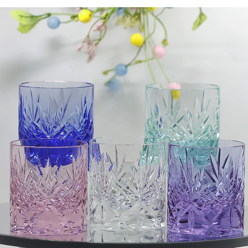 Стеклянный стеклянный стакан для виски ледяной чай и кофе 240 мл 8 5 унций 4 шт.