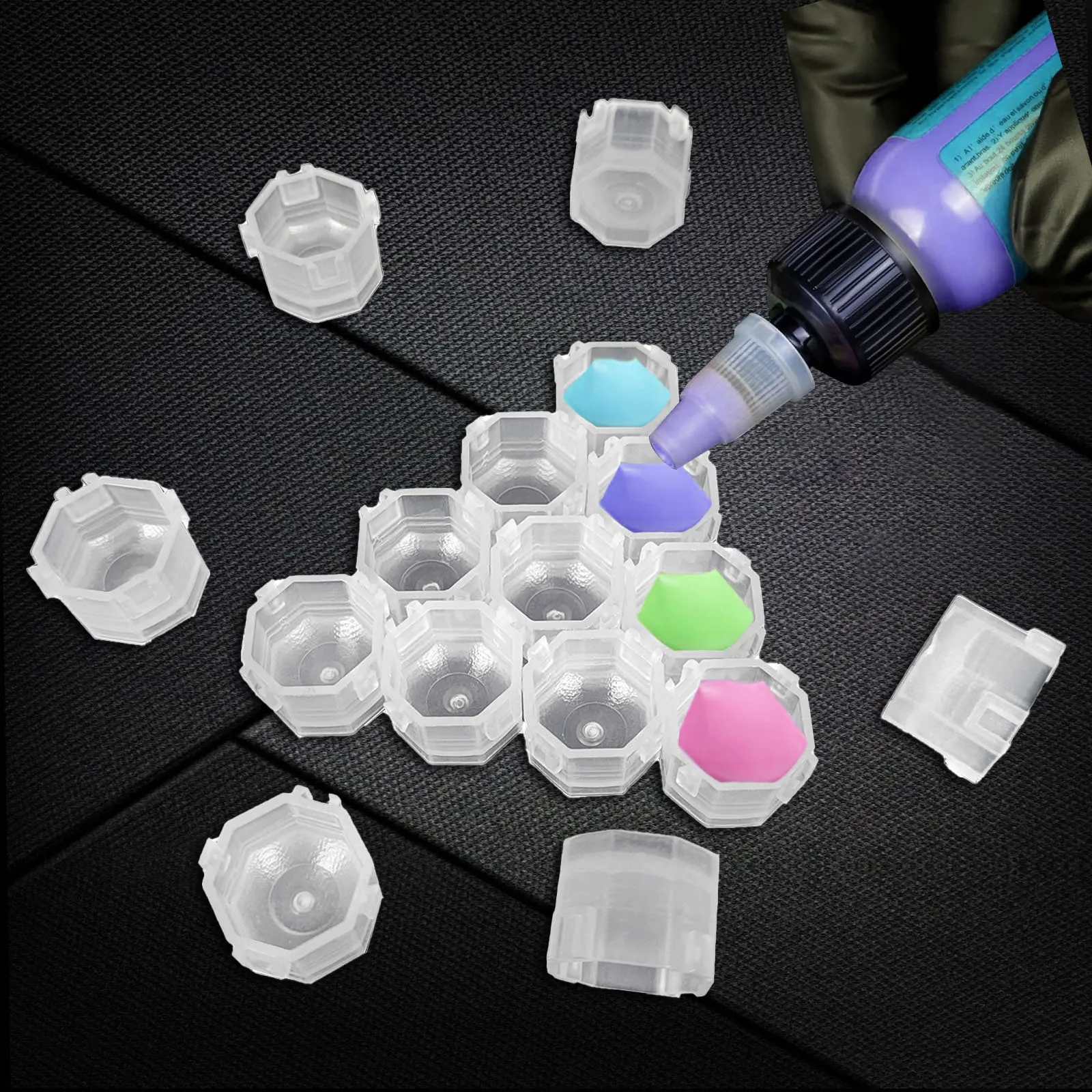 MICEYA 100 шт. сращиваемые одноразовые чашки с чернилами держатель безопасный